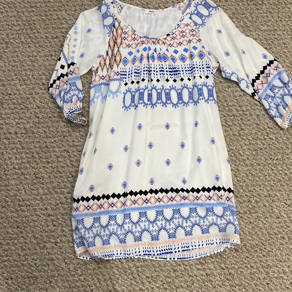 Glam cotton pattern dress. Size M Cute for summer!!